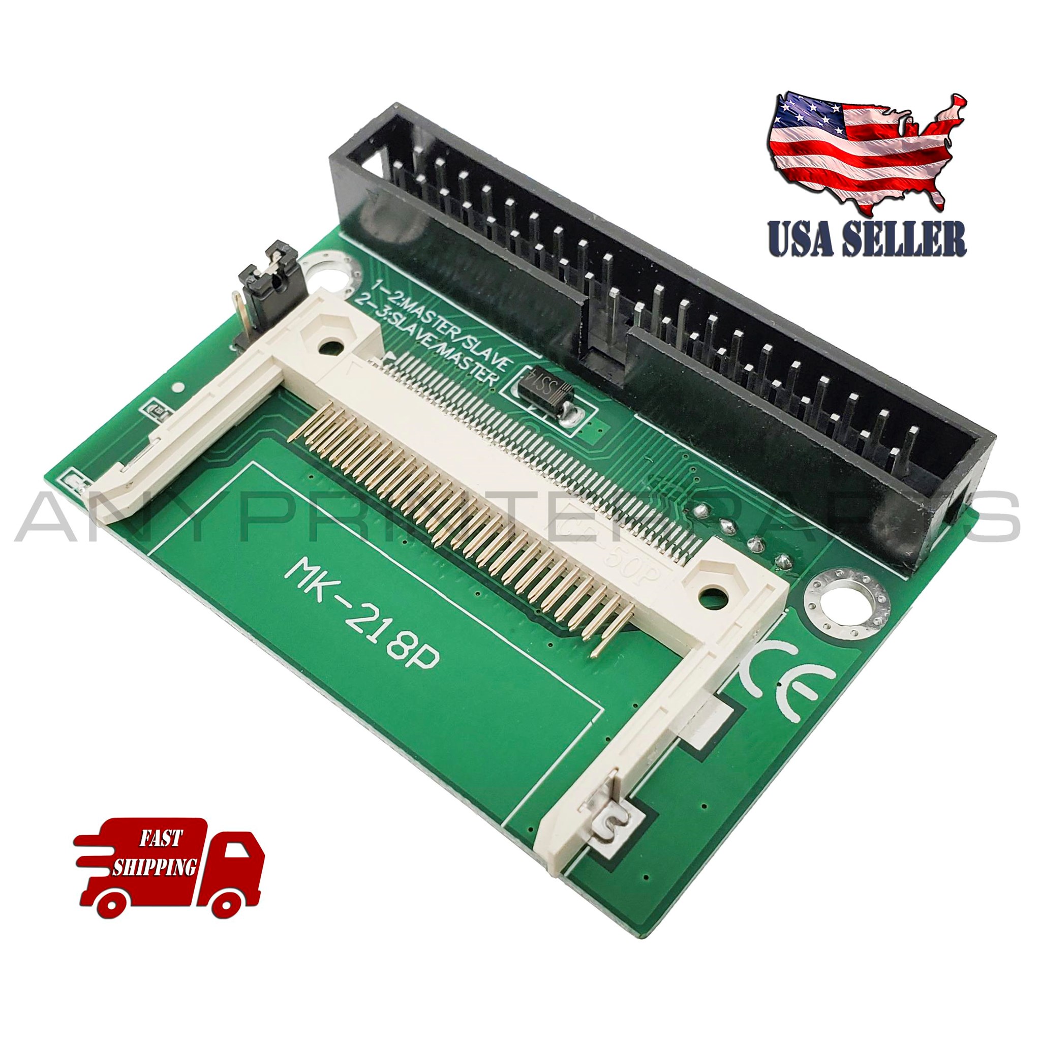 1pc Single Compact Flash CF to 3.5 IDE 40Pin Male adapter Card  PLV 